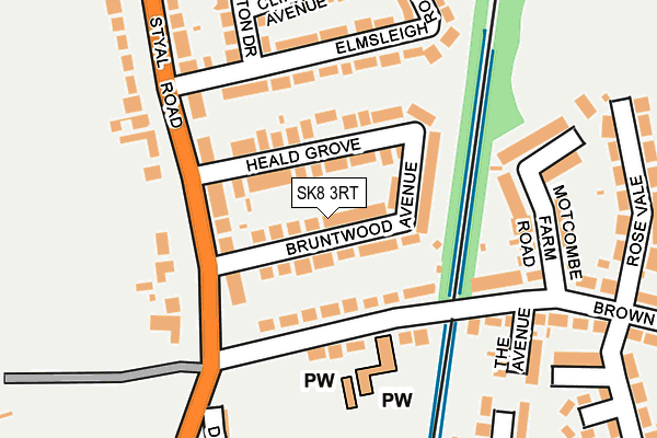 SK8 3RT map - OS OpenMap – Local (Ordnance Survey)