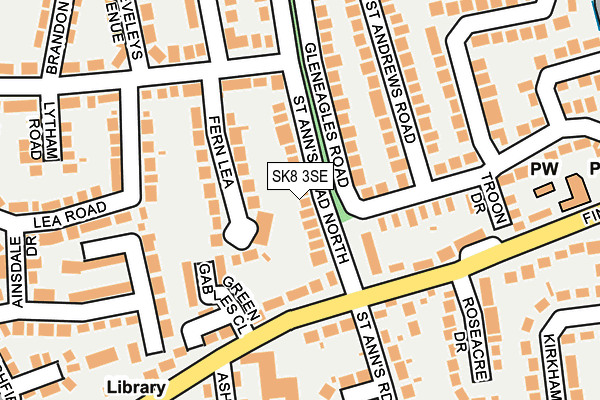 SK8 3SE map - OS OpenMap – Local (Ordnance Survey)