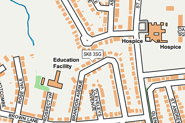 SK8 3SG map - OS OpenMap – Local (Ordnance Survey)