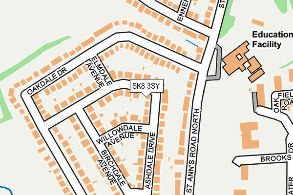 SK8 3SY map - OS OpenMap – Local (Ordnance Survey)