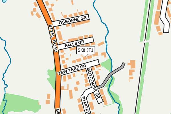 SK8 3TJ map - OS OpenMap – Local (Ordnance Survey)