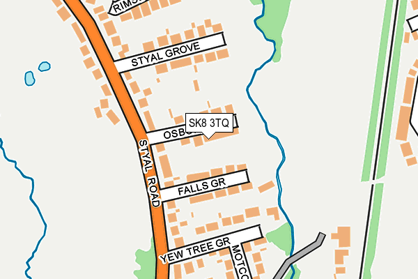 SK8 3TQ map - OS OpenMap – Local (Ordnance Survey)