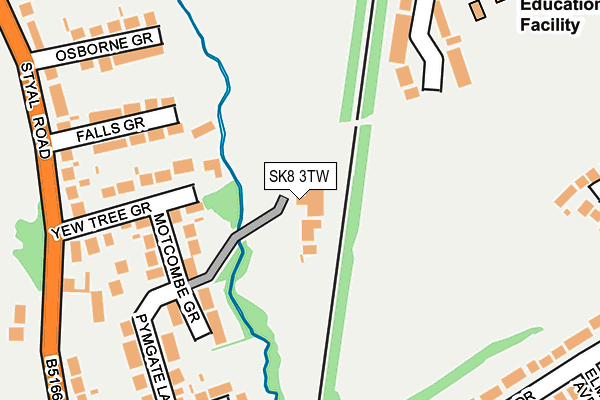 SK8 3TW map - OS OpenMap – Local (Ordnance Survey)