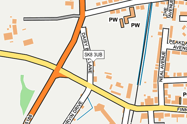 SK8 3UB map - OS OpenMap – Local (Ordnance Survey)