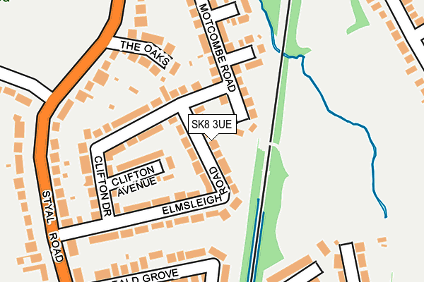 SK8 3UE map - OS OpenMap – Local (Ordnance Survey)