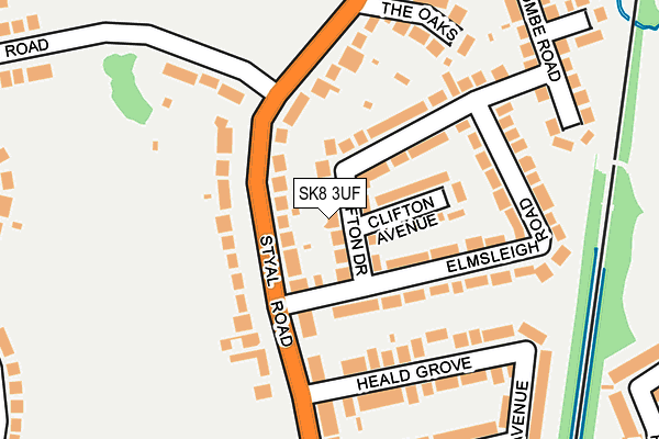 SK8 3UF map - OS OpenMap – Local (Ordnance Survey)