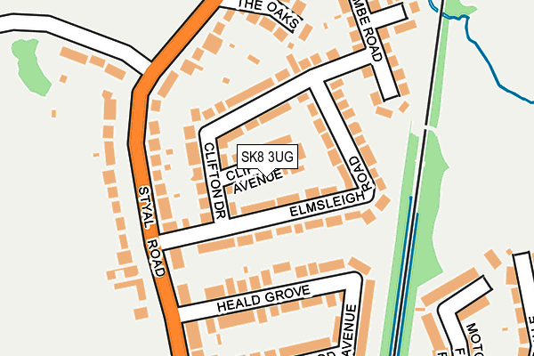 SK8 3UG map - OS OpenMap – Local (Ordnance Survey)