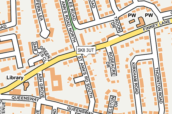 SK8 3UT map - OS OpenMap – Local (Ordnance Survey)