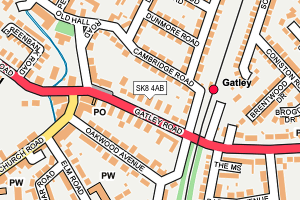 SK8 4AB map - OS OpenMap – Local (Ordnance Survey)