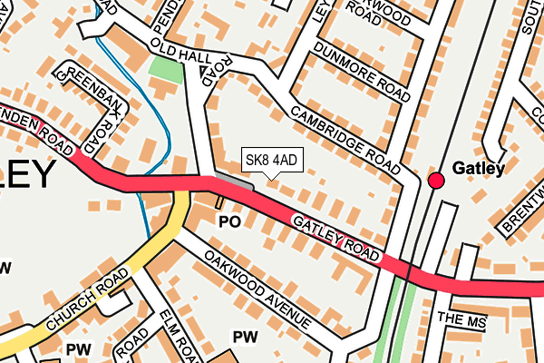 SK8 4AD map - OS OpenMap – Local (Ordnance Survey)