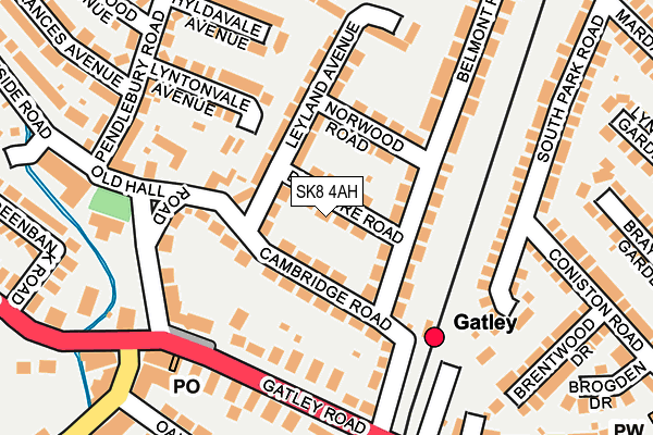 SK8 4AH map - OS OpenMap – Local (Ordnance Survey)