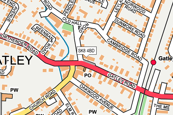 SK8 4BD map - OS OpenMap – Local (Ordnance Survey)