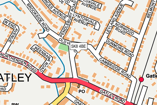 SK8 4BE map - OS OpenMap – Local (Ordnance Survey)