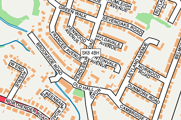 SK8 4BH map - OS OpenMap – Local (Ordnance Survey)