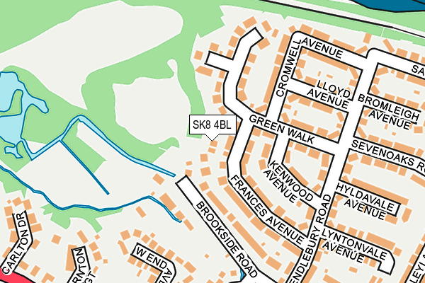 SK8 4BL map - OS OpenMap – Local (Ordnance Survey)