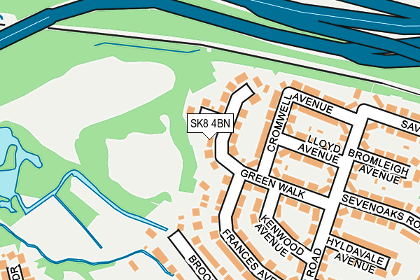 SK8 4BN map - OS OpenMap – Local (Ordnance Survey)