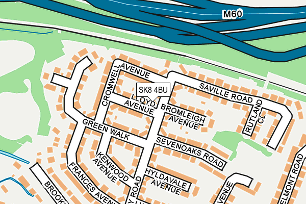 SK8 4BU map - OS OpenMap – Local (Ordnance Survey)