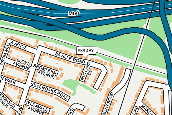 SK8 4BY map - OS OpenMap – Local (Ordnance Survey)