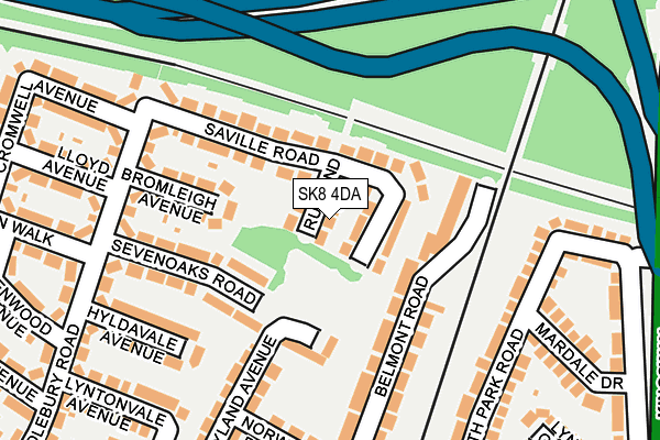 SK8 4DA map - OS OpenMap – Local (Ordnance Survey)