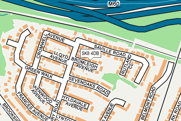 SK8 4DB map - OS OpenMap – Local (Ordnance Survey)