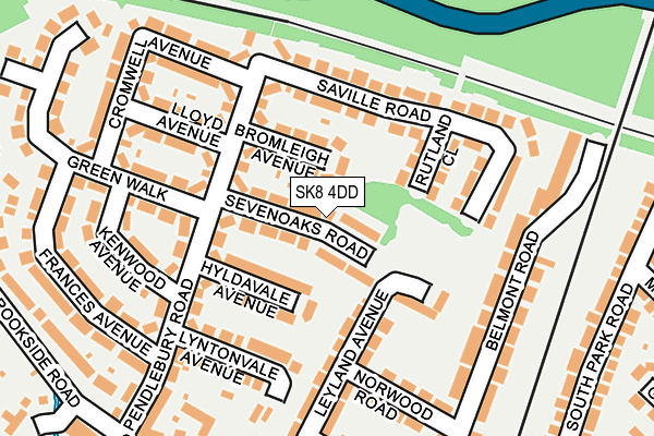 SK8 4DD map - OS OpenMap – Local (Ordnance Survey)