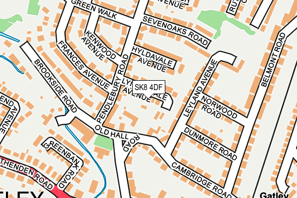 SK8 4DF map - OS OpenMap – Local (Ordnance Survey)