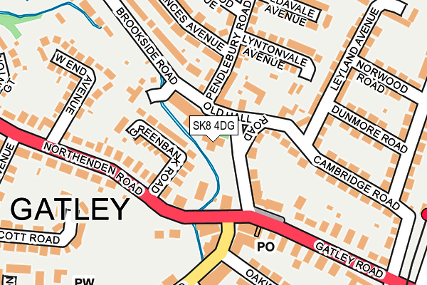 SK8 4DG map - OS OpenMap – Local (Ordnance Survey)