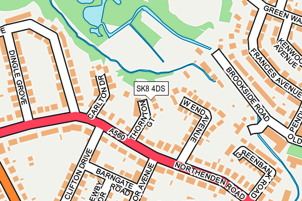 SK8 4DS map - OS OpenMap – Local (Ordnance Survey)