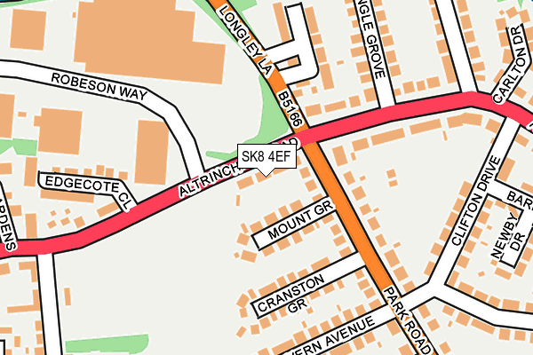 SK8 4EF map - OS OpenMap – Local (Ordnance Survey)