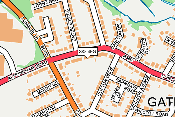 SK8 4EG map - OS OpenMap – Local (Ordnance Survey)