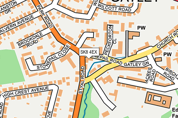 SK8 4EX map - OS OpenMap – Local (Ordnance Survey)