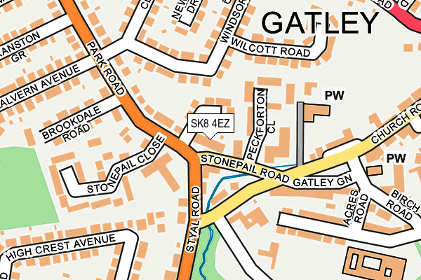 SK8 4EZ map - OS OpenMap – Local (Ordnance Survey)