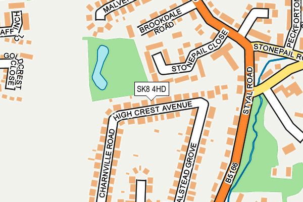 SK8 4HD map - OS OpenMap – Local (Ordnance Survey)