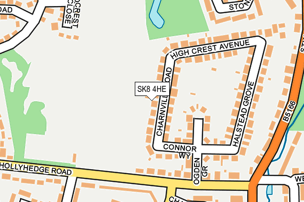 SK8 4HE map - OS OpenMap – Local (Ordnance Survey)