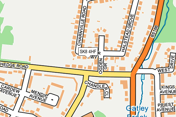 SK8 4HF map - OS OpenMap – Local (Ordnance Survey)