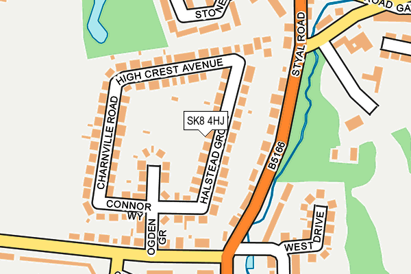 SK8 4HJ map - OS OpenMap – Local (Ordnance Survey)