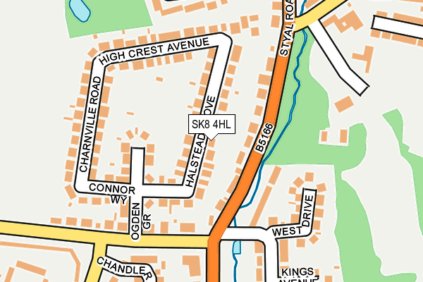 SK8 4HL map - OS OpenMap – Local (Ordnance Survey)