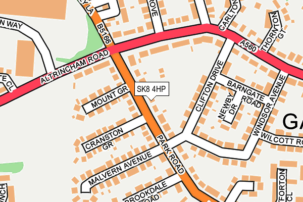 Map of SJS PRODUCT SOLUTIONS LTD at local scale