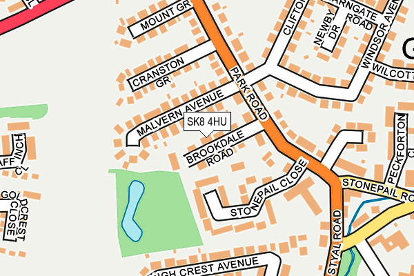 SK8 4HU map - OS OpenMap – Local (Ordnance Survey)