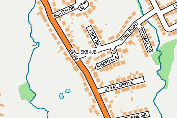 SK8 4JB map - OS OpenMap – Local (Ordnance Survey)