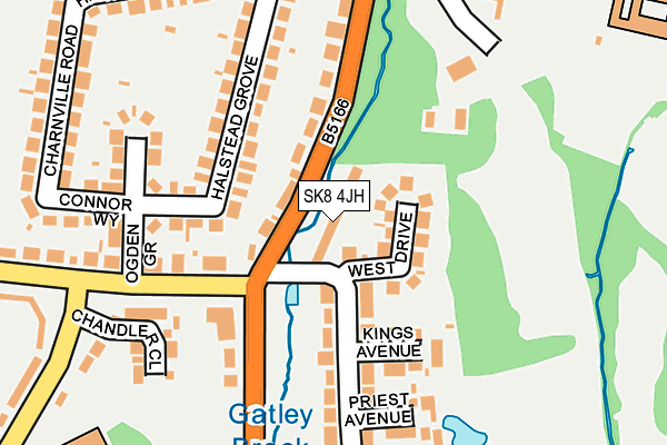 SK8 4JH map - OS OpenMap – Local (Ordnance Survey)