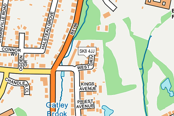 SK8 4JJ map - OS OpenMap – Local (Ordnance Survey)