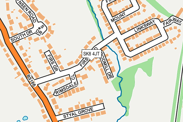 SK8 4JT map - OS OpenMap – Local (Ordnance Survey)