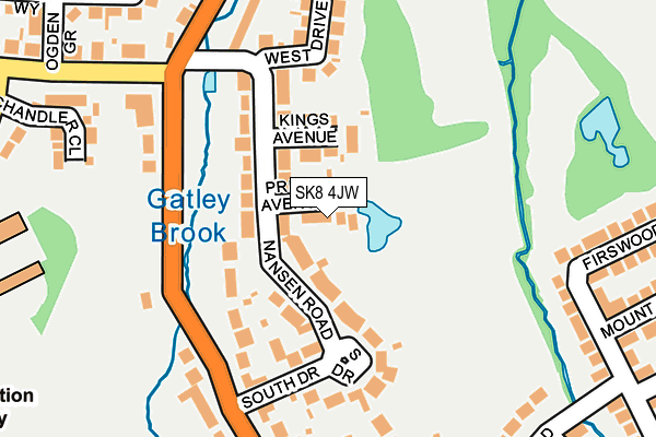 SK8 4JW map - OS OpenMap – Local (Ordnance Survey)