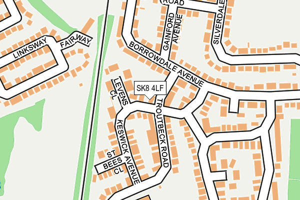 SK8 4LF map - OS OpenMap – Local (Ordnance Survey)