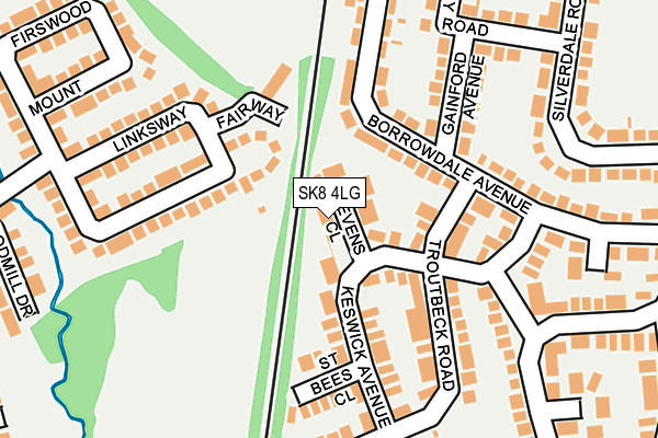 SK8 4LG map - OS OpenMap – Local (Ordnance Survey)