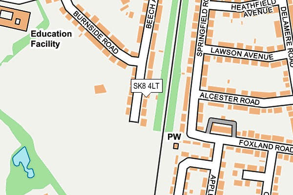SK8 4LT map - OS OpenMap – Local (Ordnance Survey)