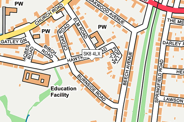 SK8 4LX map - OS OpenMap – Local (Ordnance Survey)