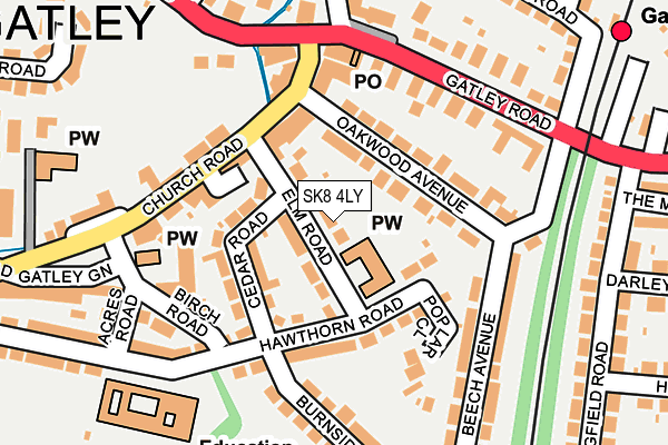 SK8 4LY map - OS OpenMap – Local (Ordnance Survey)