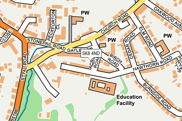 SK8 4ND map - OS OpenMap – Local (Ordnance Survey)